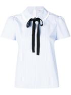 Red Valentino Bow Ribbon Detailed Blouse - Blue