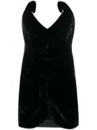 Attico Structured Bodice Mini Dress - Black