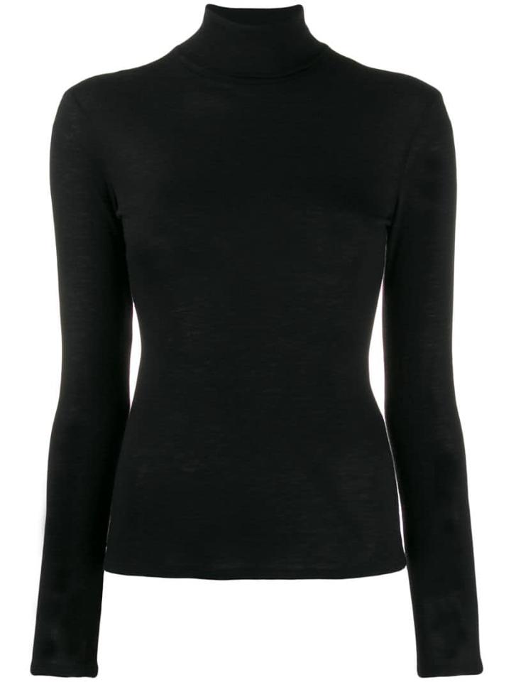 Erika Cavallini Rollneck Knit Sweater - Black
