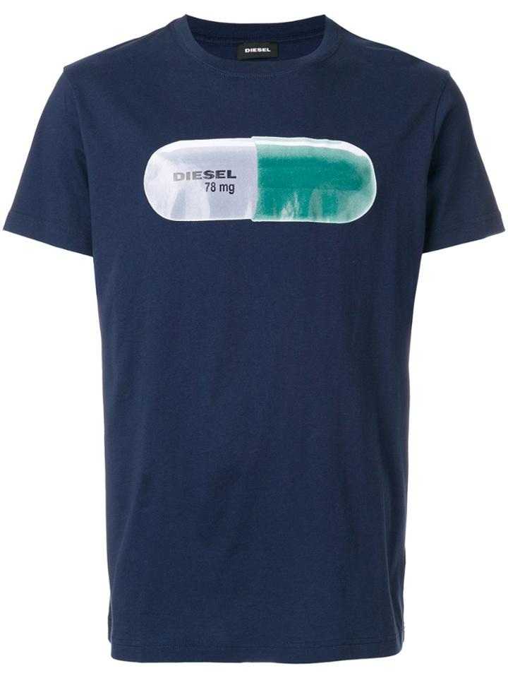 Diesel T-diego-qh T-shirt - Blue