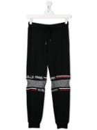 Gaelle Paris Kids Logo-tape Track Pants - Black