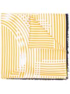 Fendi - Wrap Around Scarf - Women - Silk/cotton - One Size, Pink/purple, Silk/cotton