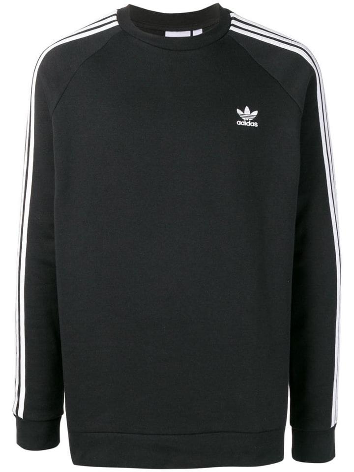 Adidas 3-stripes Crewneck Sweatshirt - Black