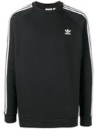 Adidas 3-stripes Crewneck Sweatshirt - Black
