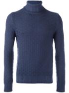 Tagliatore 'morris' Pullover, Men's, Size: 50, Blue, Virgin Wool
