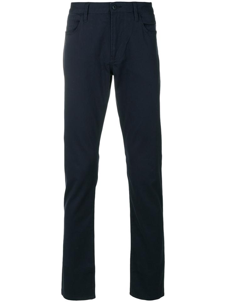 Armani Jeans Slim Fit Trousers - Blue