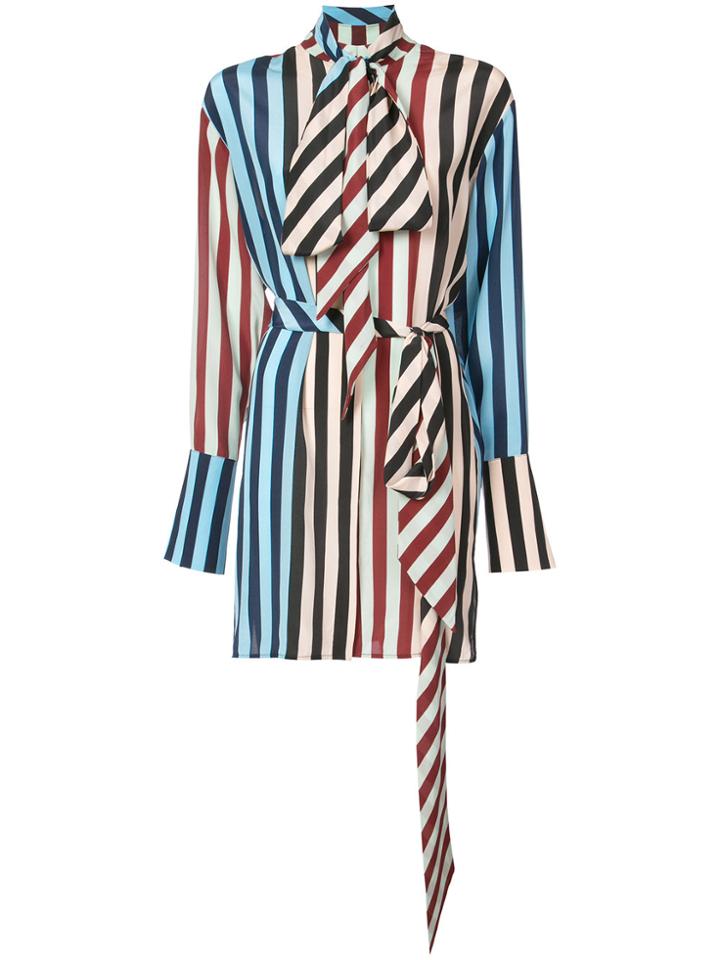 Dvf Diane Von Furstenberg Striped Shirt Dress - Multicolour