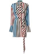 Dvf Diane Von Furstenberg Striped Shirt Dress - Multicolour