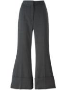 Stella Mccartney Cropped Flared Trousers - Grey