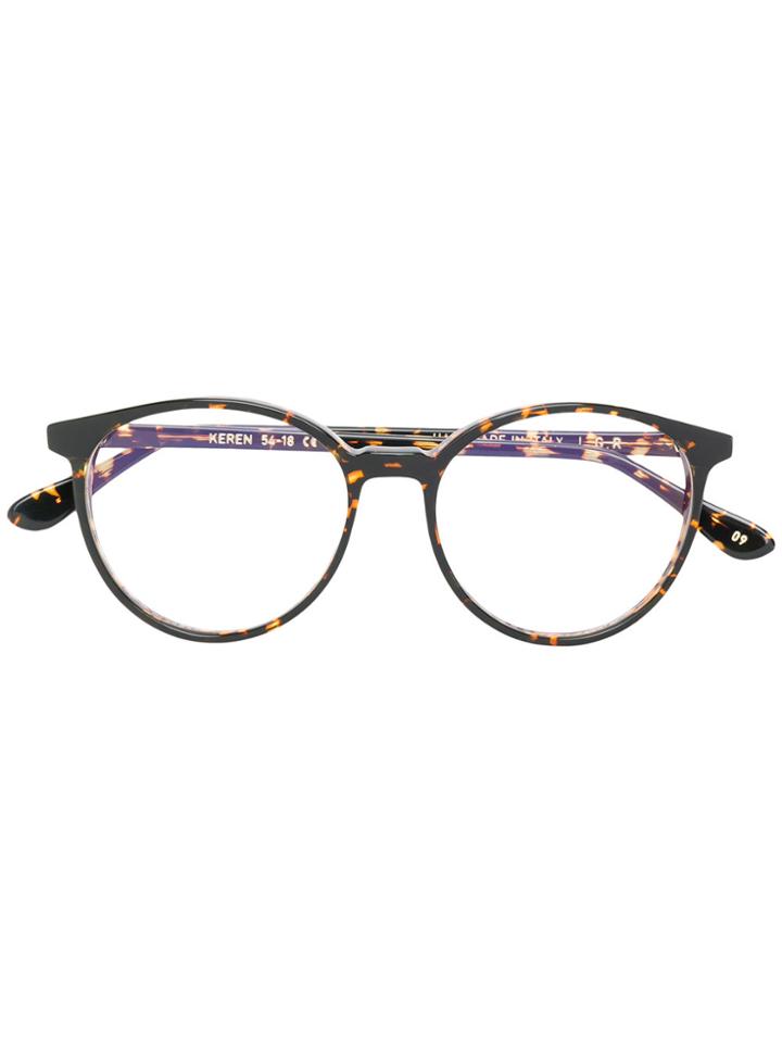L.g.r Tortoiseshell Round Frame Glasses - Brown