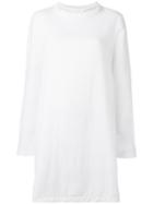 Cecilie Copenhagen Round Neck Dress, Women's, White, Cotton