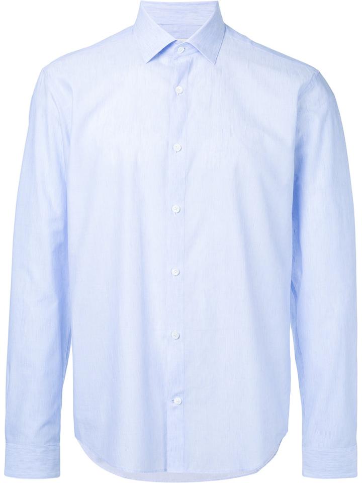 Cerruti 1881 - Classic Shirt - Men - Cotton/linen/flax - 44, Blue, Cotton/linen/flax