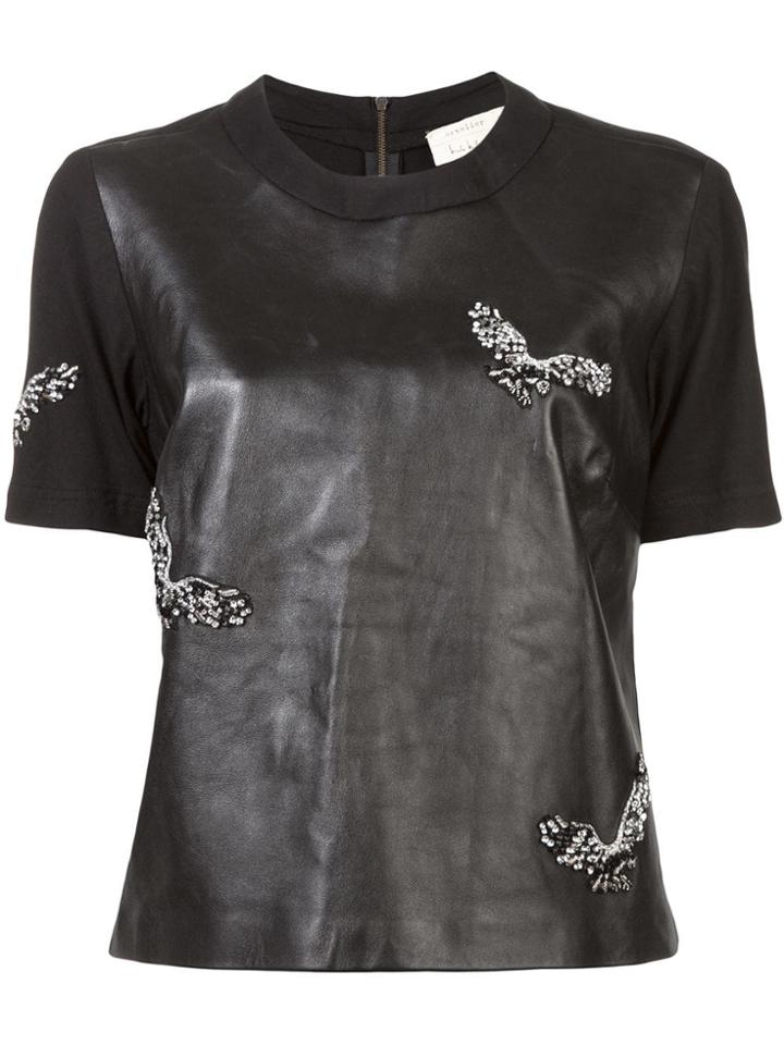 Nicole Miller Short Sleeved Top - Black