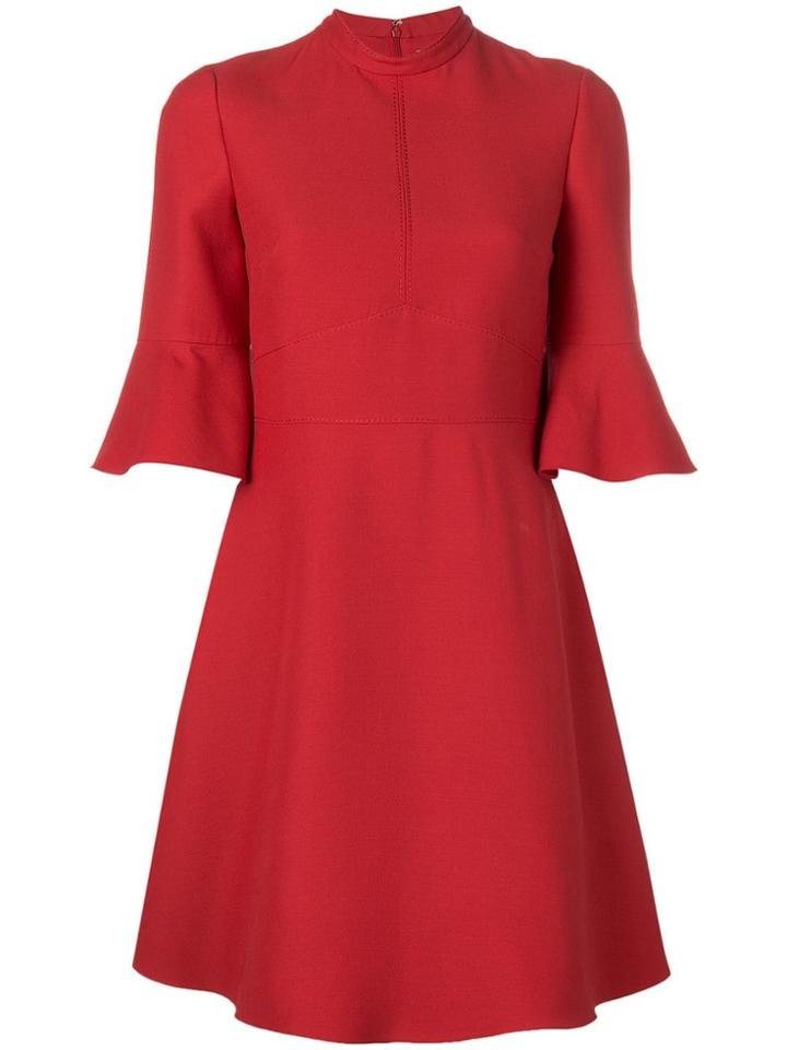 Valentino Crepe Couture Dress - Red