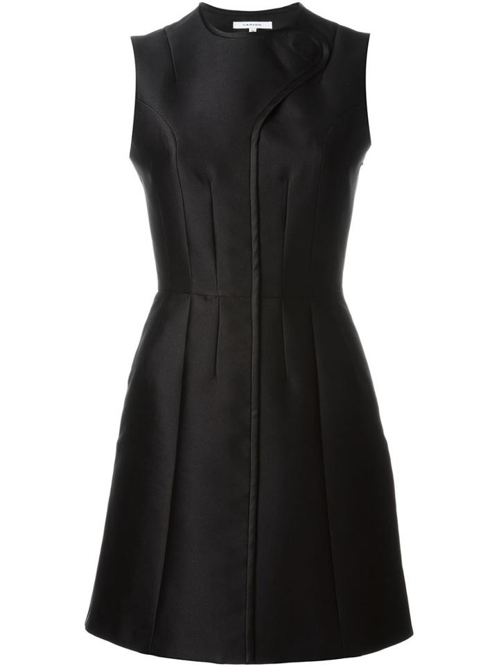 Carven A-line Dress, Women's, Size: 38, Black, Acetate/viscose/silk/polyester
