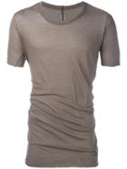 Rick Owens Plain T-shirt, Men's, Size: Small, Grey, Cotton