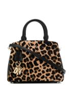 Dkny Leopard Print Paige Tote - Black
