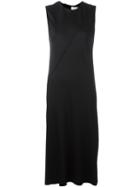 Dkny Sleeveless Midi Dress, Women's, Size: 6, Black, Viscose/wool/spandex/elastane