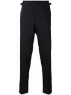 Tom Ford Side Buckle Suit Trousers, Men's, Size: 50, Blue, Viscose/spandex/elastane/cupro