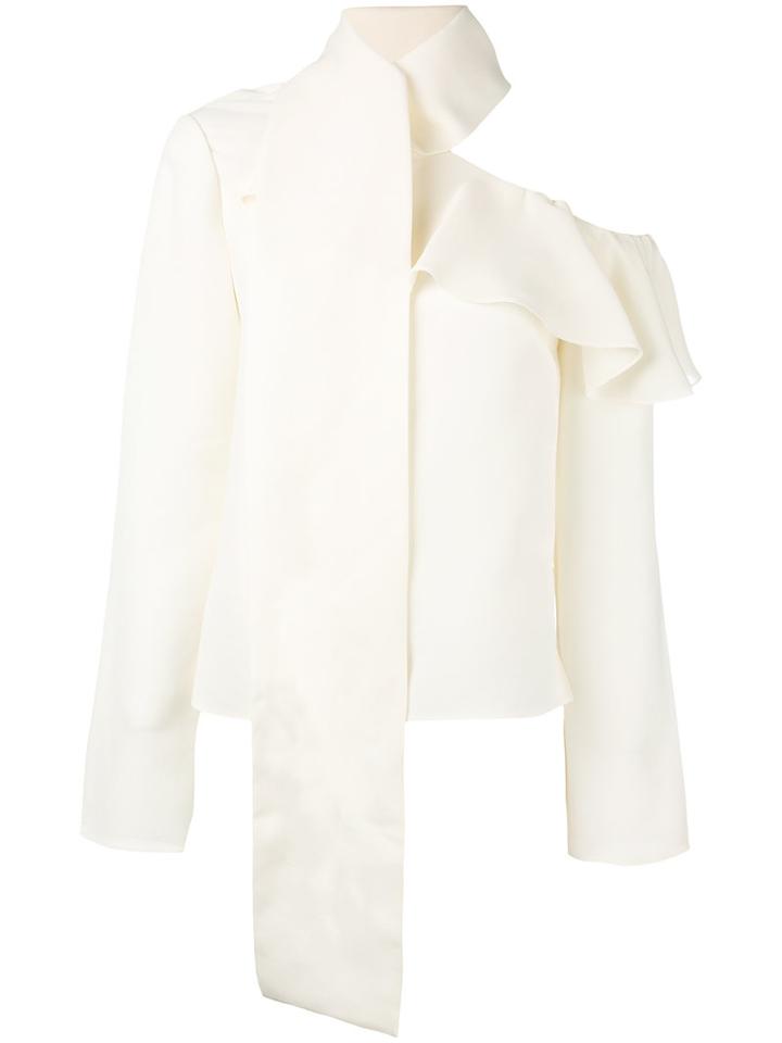 Magda Butrym - Hanoi Top - Women - Silk/cotton - 36, Nude/neutrals, Silk/cotton