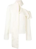 Magda Butrym - Hanoi Top - Women - Silk/cotton - 36, Nude/neutrals, Silk/cotton
