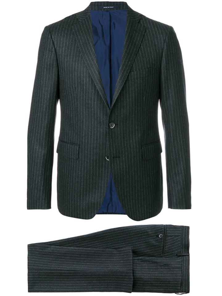Dinner Two-piece Pinstriped Suit - Grey