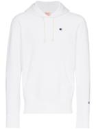 Champion Reverse Weave Logo Hoodie - White