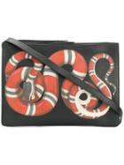 Gucci - Snake Print Clutch Bag - Men - Leather - One Size, Black, Leather