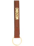 Moschino Vintage Logo Plaque Belt, Adult Unisex, Brown