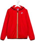K Way Kids Zipped Jacket - Red