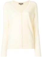 N.peal Cashmere V-neck Cardigan - Yellow & Orange