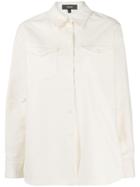 Theory Long Sleeved Cotton Shirt - White