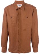 Études 'record Rust' Overshirt, Men's, Size: 44, Brown, Cotton/linen/flax/wool