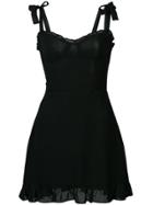 Reformation Mini Slip Dress - Black