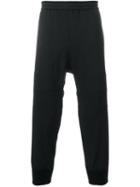 Neil Barrett Cropped Track Pants, Men's, Size: 52, Black, Polyester/spandex/elastane/virgin Wool
