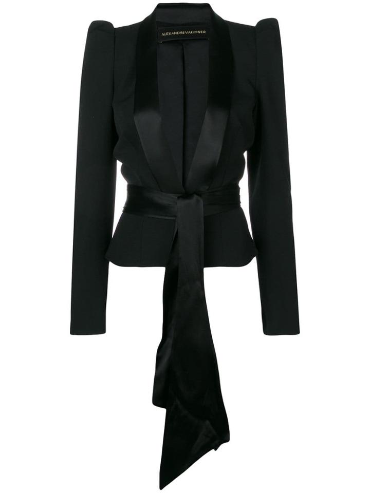Alexandre Vauthier Belted Classic Jacket - Black