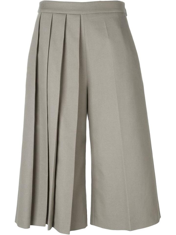 Msgm Pleated Detail Palazzo Trousers