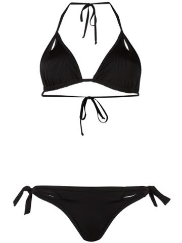 Sumarie 'cara' Brazilian Bikini, Women's, Size: Large, Black, Spandex/elastane