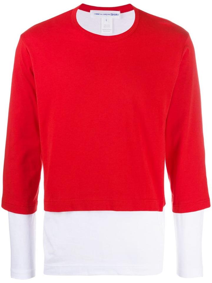 Comme Des Garçons Shirt Layered Knit Jumper