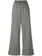 Société Anonyme Perfect Palace Stripe Flared Trousers - Black