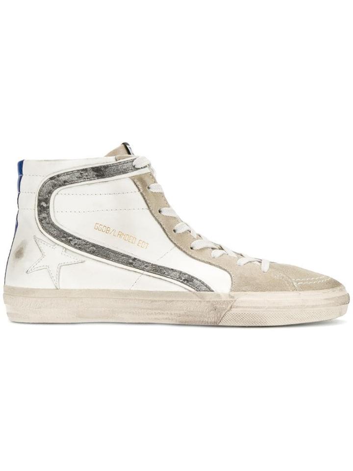 Golden Goose Slide Hi-top Sneakers - White