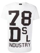 Diesel Printed Motif T-shirt, Men's, Size: Medium, White, Cotton