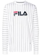 Fila Pinstripe Logo T-shirt - White