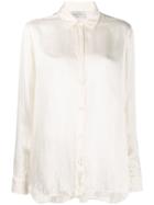 Forte Forte Long Sleeved Silk Shirt - White