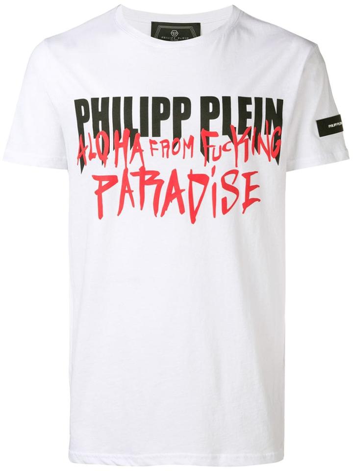 Philipp Plein Aloha Print T-shirt - White