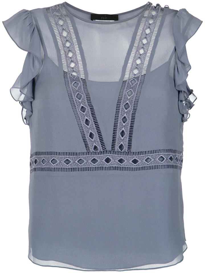 Nk Silk Blouse - Grey