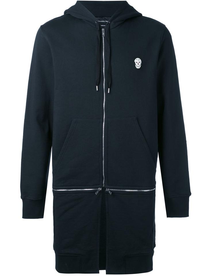 Alexander Mcqueen - Skull Patch Hoodie - Men - Cotton - L, Black, Cotton