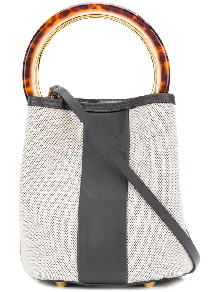 Marni Mini Tortoiseshell Handle Tote - Nude & Neutrals