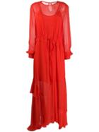 Preen Line Brea Long Dress - Red