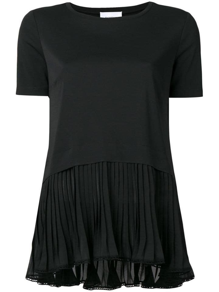 Dondup Pleated Peplum Top - Black